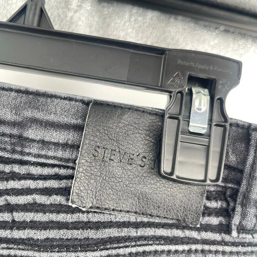 Steve’s Jeans Boys Moto Skinny Jeans Size 5 Gray Wash Stretch Denim Streetwear